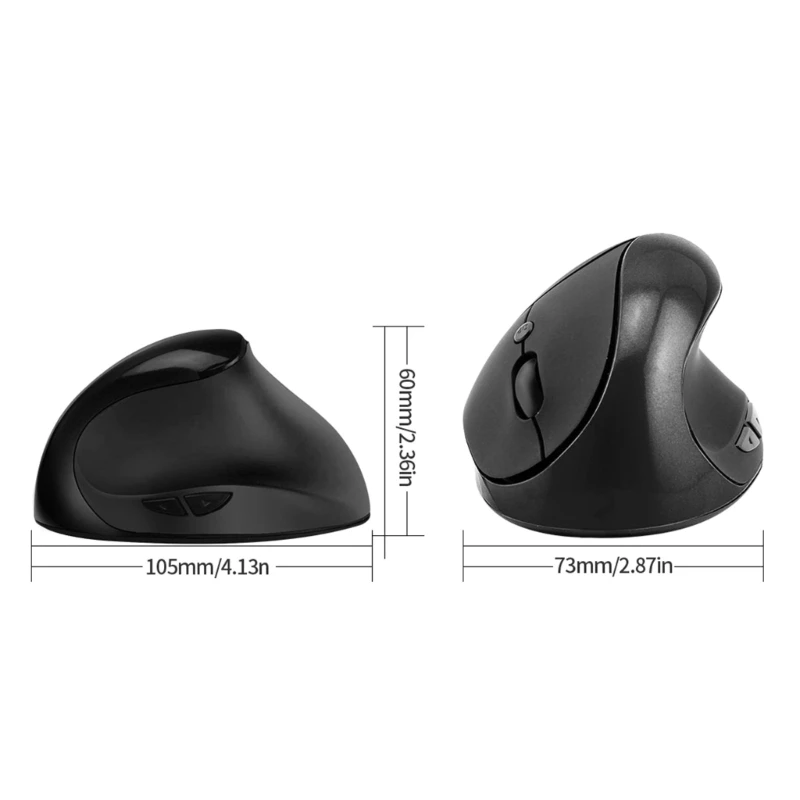 Mouse para zurdos ergonómico inalámbrico