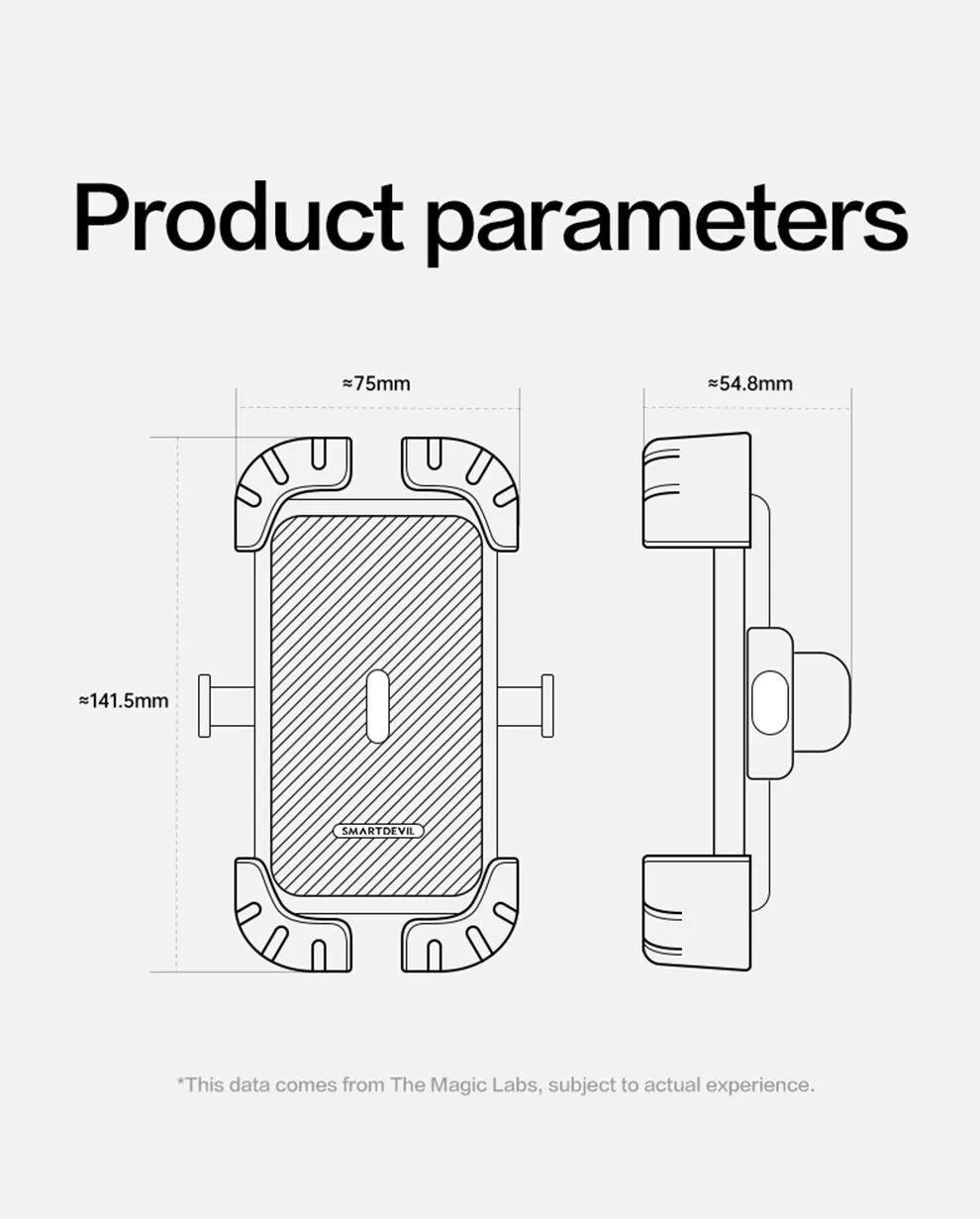 Soporte Universal de teléfono para manubrio