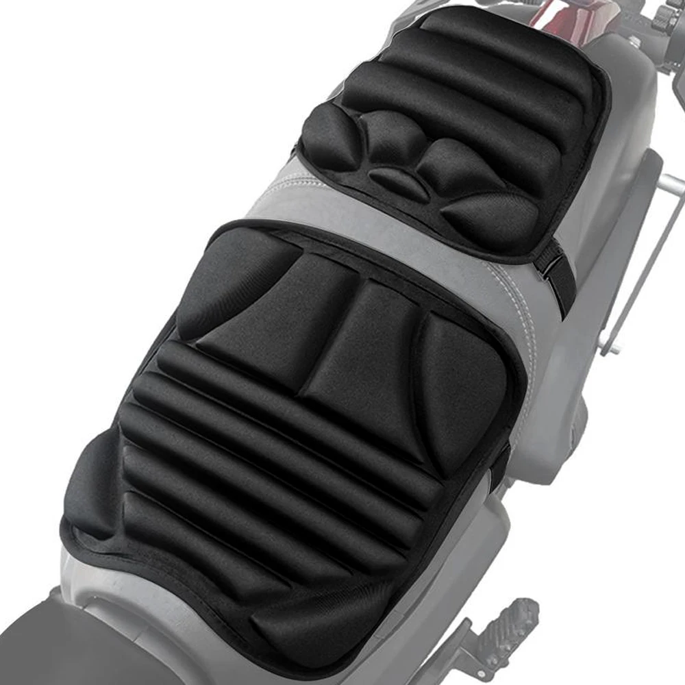 Cojín de asiento de motocicleta.