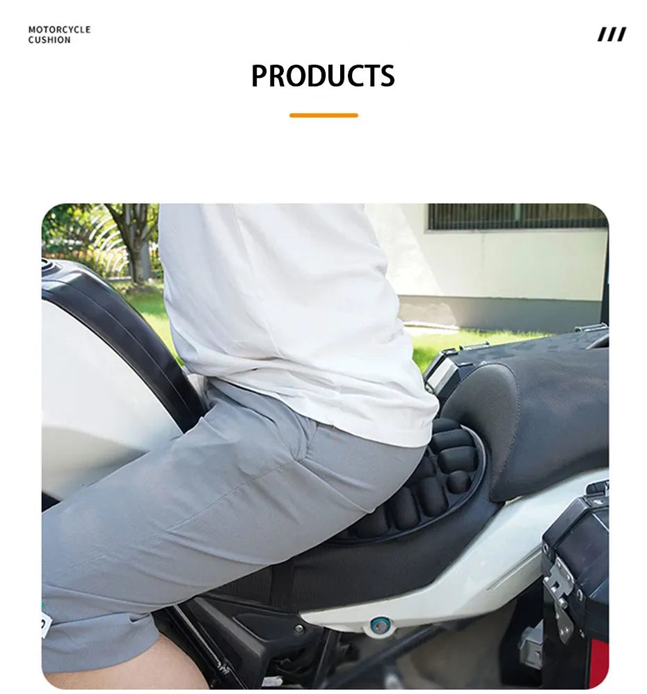 SEAMETAL-funda de asiento de motocicleta, cojín de espuma EVA negro, suave y cómodo, Universal, para bicicleta eléctrica