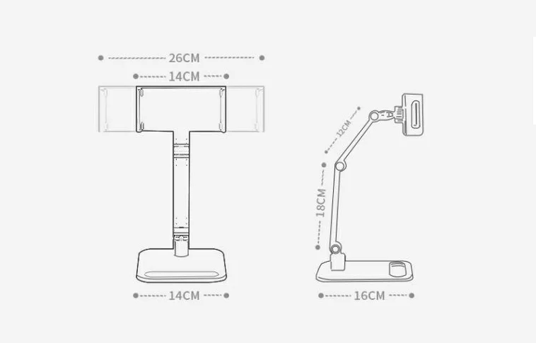 Soporte de Monitor portátil para pantalla de 12-17,3 pulgadas