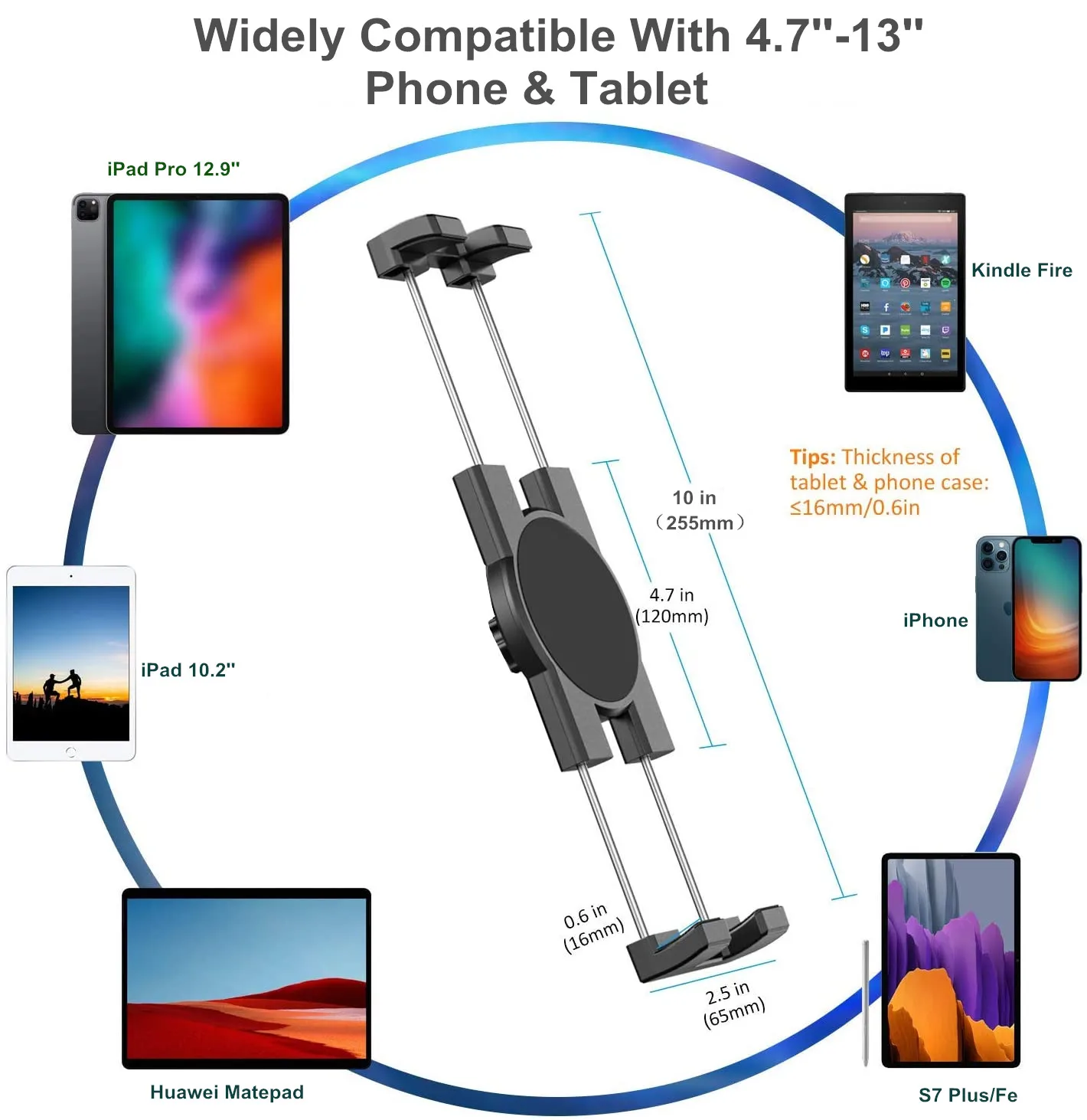 Soporte de tablet para asiento trasero